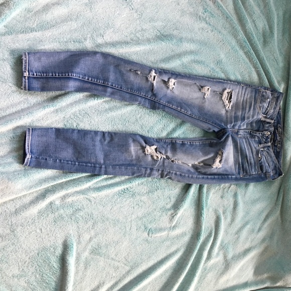 American eagle jeans ripped stretchy new
