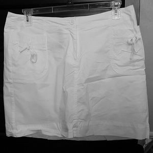 Classic White Skort