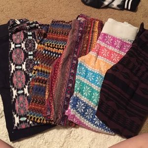 6 pair of leggings