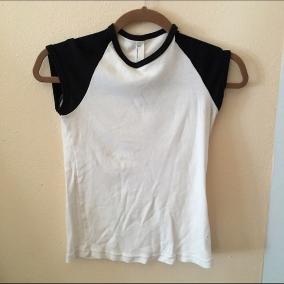 American Apparel short sleeve baseball tee