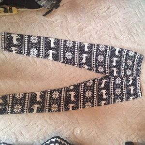 Winter sweater print leggings