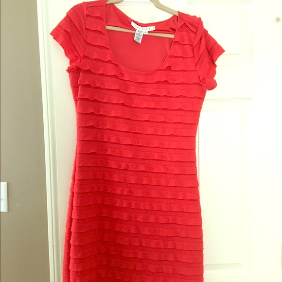 Max studio orange dress size xl