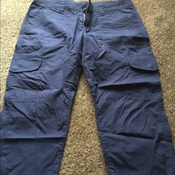 Blue capris