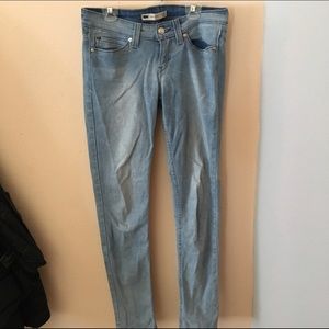 Levi's low rise skinny jeans