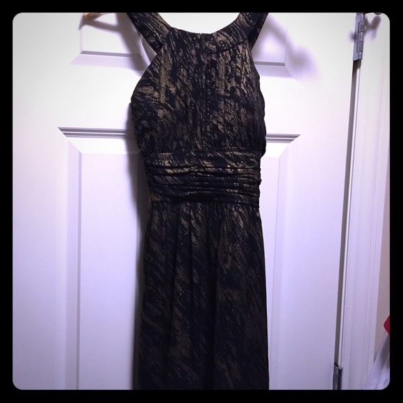 Back and gold None West dress Sz4