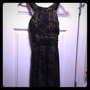 Back and gold None West dress Sz4