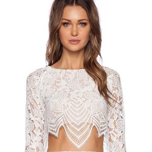 For Love & Lemons Guava Crop Top