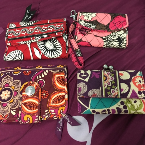 Vera Bradley lot of 3 wallets