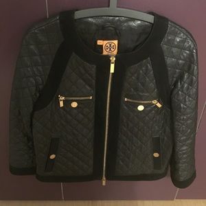 Tory Burch Leather Jacket. Like new condition.