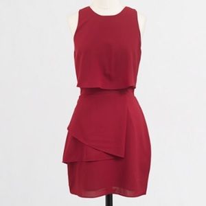 J. Crew crimson red cocktail dress