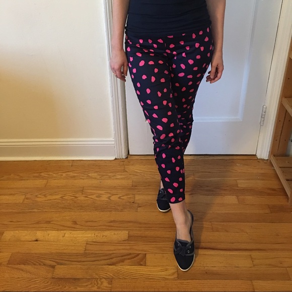 Navy blue & pink pants - Picture 2 of 2