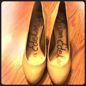 Patent nude Sam Edelman heels