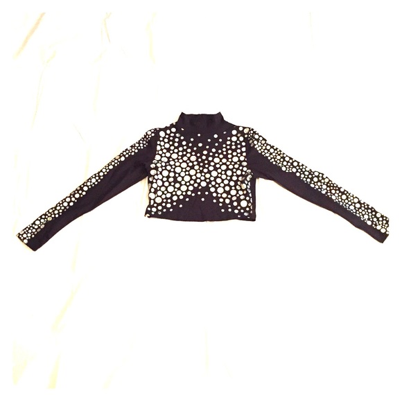Black and silver crop top from Asos