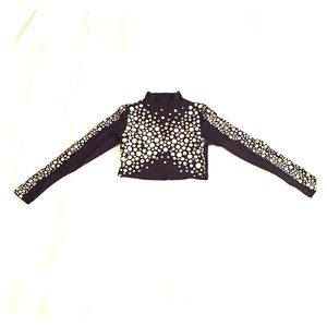 Black and silver crop top from Asos