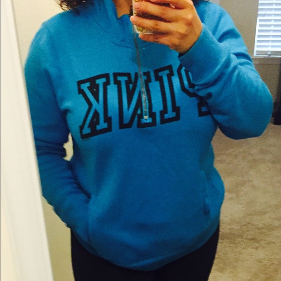 PINK Victoria's Secret Sweaters - Pink half zip sweater