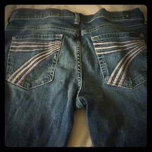 7 for all mankind dark blue jeans