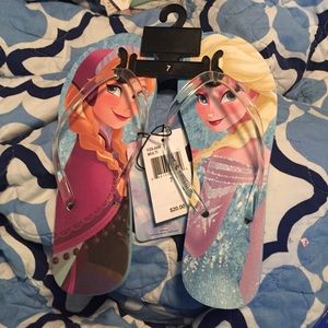 Frozen Flip Flops Anna and Elsa