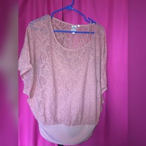 EUC Light Pink / Coral Blouse