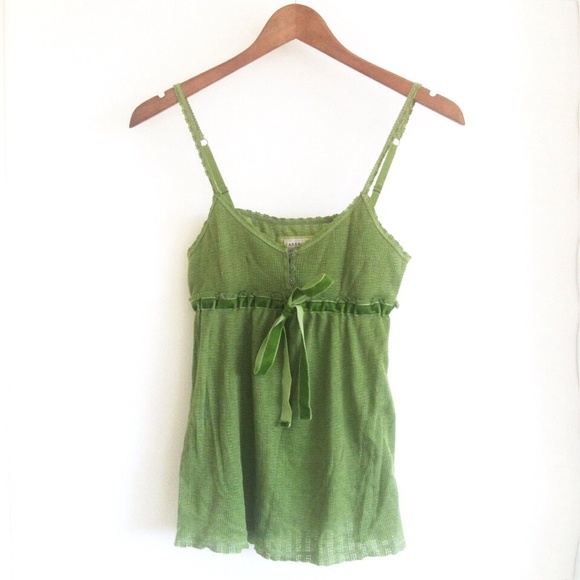 Abercrombie & Fitch Green Tank Top