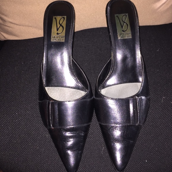 Black Slide On Heels - image 1