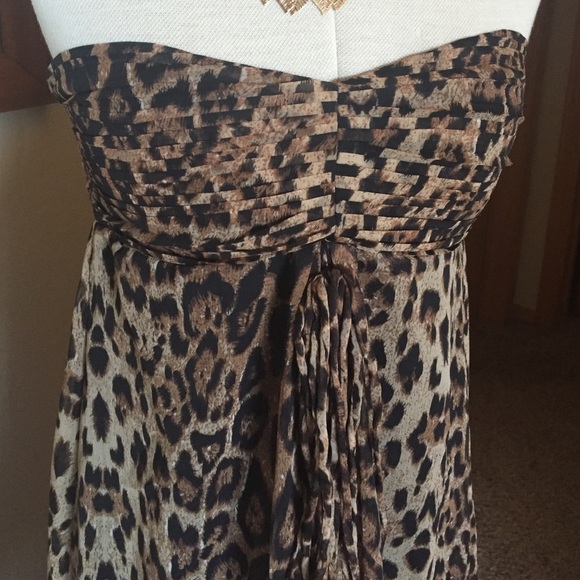 Strapless Cheetah Maxi Dress - Picture 2 of 4