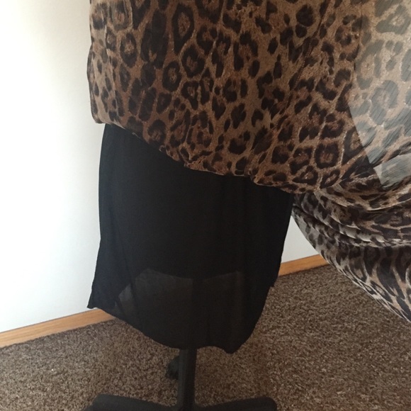 Strapless Cheetah Maxi Dress - Picture 4 of 4