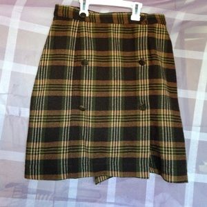 Retro Plaid Skirt