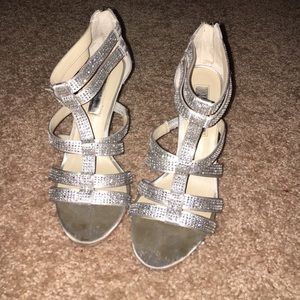 Silver I.N.C heels