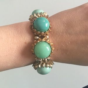 Anthropologie turquoise and mint bracelet