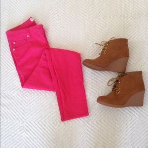 Pink skinny pants