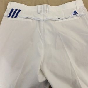 Adidas men's white golf shorts