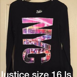 Black long sleeved tee