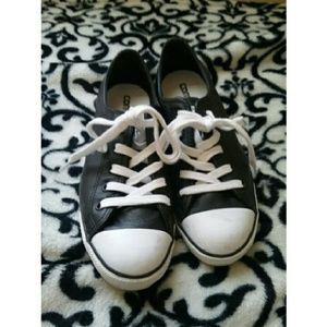 Black LEATHER CONVERSE