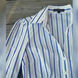 Fitted Striped Express Button Down