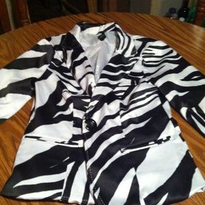 Zebra blazer
