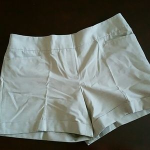 Pinstripe tan shorts!