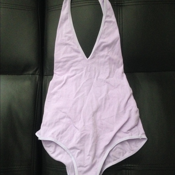 Lilac body suit American apparel