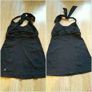 Lululemon halter tank size 6, black