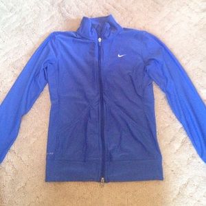 Nike Dri-Fit royal blue running jacket