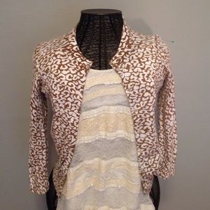 Brown and Cream Cardigan