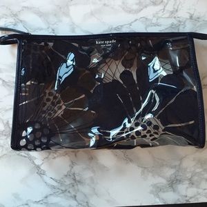 Kate Spade Large plastic makeup bag