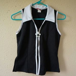 Retro Veronica blouse , flower power