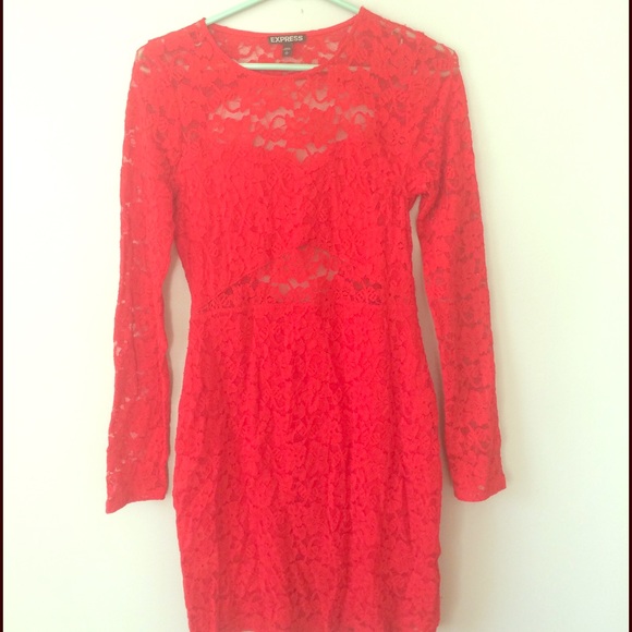 Valentine Lace Red Bodycon Dress