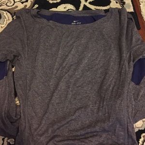 Nike drifit purple long sleeve