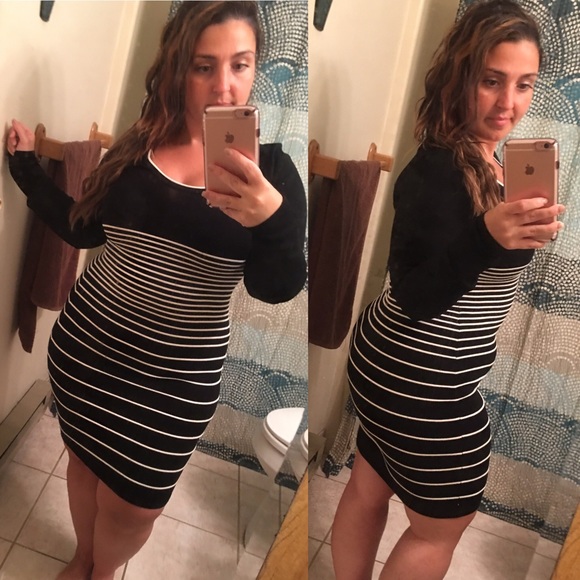 Max Studio Dresses & Skirts - NWT Max Studio Stripped Sweater Dress