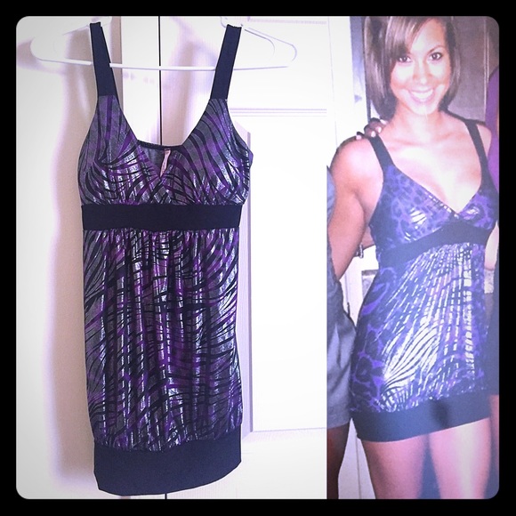 Size Small Sexy Purple Zebra Print Top/Mini Dress!