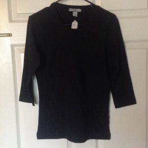 NWT Hawaiian Air small Ladies black top