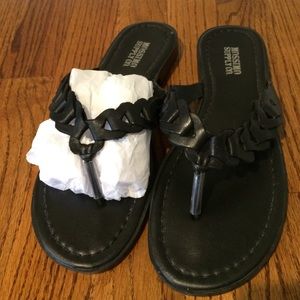 Black Flip Flops