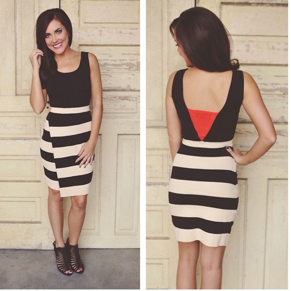 Striped Bodycon Dress