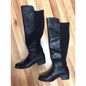Black knee high boots size 8